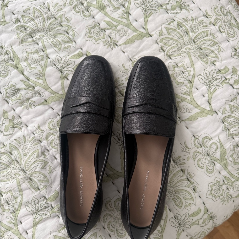 Stuart Weitzman Black Rayne Loafer